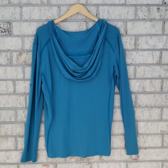 Kuhl Blue Hooded Long Sleeve Shirt - Picture 3 of 3